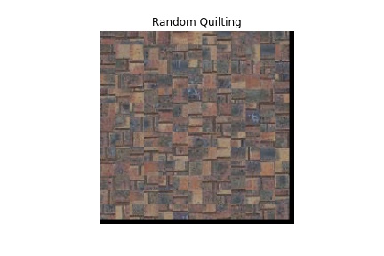 Random Quilting of bricks