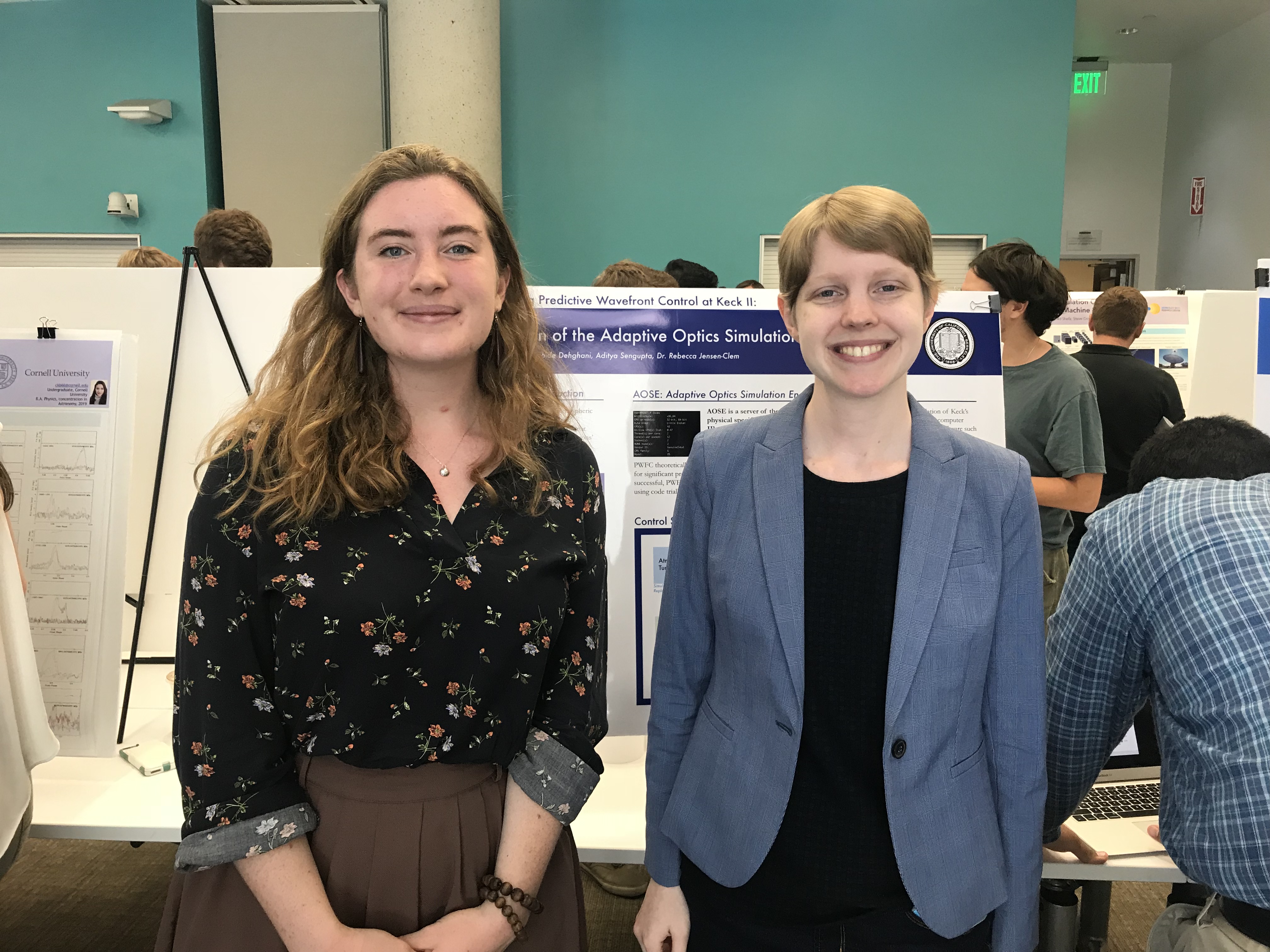 Eden and Rebecca Jensen-Clem with the AOSE poster at APSIS 2018